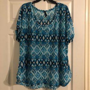 🤩Fabulous Lightweight Print Blouse by Lane Bryant, Size 18/20!!